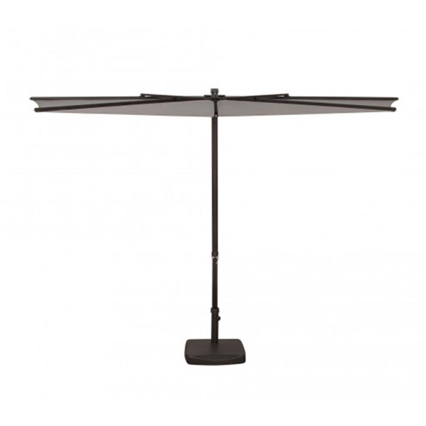 Gan Eden 9 ft. Amelia Half Umbrella, P0104 Stone GA2650440 - main